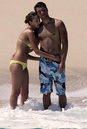 Jessica Alba sur la plage